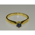 thumbnail image 6 of LBG British Made 14k Yellow Gold Natural Sapphire Womens Engagement Ring - 33 size options - Size 10.75, 6 of 7