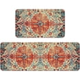 thumbnail image 2 of Kitchen Mats for Floor Set of 2 Pieces Bohemian Floral Medallion Country Vintage Kitchen Rugs and Mats Non Skid Washable Kitchen Floor Mat(17" Wx30 L+17" Wx 47" L), 2 of 6