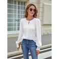 thumbnail image 4 of Blusas Informales Elegantes para Mujer, Blusas de Moda para Negocios, Camisas de Larga con Cuello Redondo, Conjuntos de Otoño para Maestras. XXL, 4 of 9