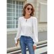 thumbnail image 4 of Blusas Informales Elegantes para Mujer, Blusas de Moda para Negocios, Camisas de Larga con Cuello Redondo, Conjuntos de Otoño para Maestras. L, 4 of 9