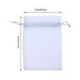 thumbnail image 3 of Pungan Organza Pouch 50 Drawstring Organza Gift Bags Jewellery and Candies for Wedding Shower Favors Mesh Gift Bag ( gray )(4.72"X3.54"X0.04"), 3 of 8