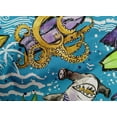 thumbnail image 5 of oneOone Cotton Poplin Medium Blue Fabric Ocean Life Dress Material Fabric Print Fabric By The Yard 56 Inch Wide, 5 of 6