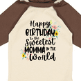 thumbnail image 4 of Inktastic Happy Birthday To The Sweetest Momma In The World Girls Long Sleeve Baby Bodysuit, 4 of 5