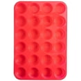thumbnail image 1 of 12 en 24 Bocadillos Redondos Silicona Muffins Pudines Moldes para Hornear Magdalenas Moldes para Velas Jabón Silicona (24 Orificios) 24 Orificios Rojo Notas Pedido en Bolsas Individuales, 1 of 9