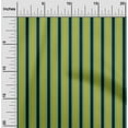 thumbnail image 1 of oneOone Cotton Silk Lime Green Fabric Striped Dress Material Fabric Print Fabric By The Yard 42 Inch Wide, 1 of 4
