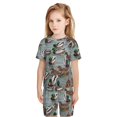 thumbnail image 6 of Hirioo Mallard Ducks Swimming for Short-Sleeved Pajama Set For Kids Short Sleeve Set Soft Summer Sleepwear Pj Sets-Medium, 6 of 6
