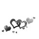 thumbnail image 4 of Un conjunto de de pared de espejo 3D, decoración autoadhesiva plateada Plata Gloria Etiqueta engomada del espejo del corazón, 4 of 9