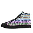 thumbnail image 3 of In This House We Believe Black libes matter High Top Canvas Shoes Sneakers Black Size 10, 3 of 7