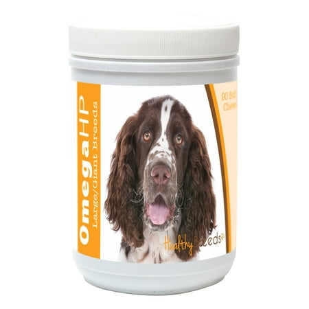 UPC: 0840235106845 | Healthy Breeds English Springer Spaniel Omega HP Fatty Acid Skin and Coat Support Soft Chews