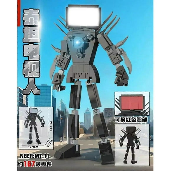 Skibidi Toilet Toy Building Block Titans Camera Man Tv Man Cameraman Speakerman Skibidi Toilet Clock Man Titans Drill Speaker