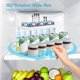 thumbnail image 3 of Organizador giratorio rectangular para refrigerador Lazy Susan, bandeja giratoria de 360°, estante de almacenamiento cuadrado giratorio para refrigerador, 2 niveles, 3 of 8
