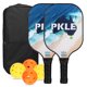 thumbnail image 1 of Juego de raquetas de pickleball de fibra de vidrio Juego de 2 raquetas de pickleball, 1 of 8