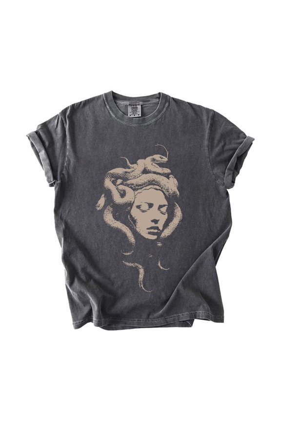 Vintage Medusa Greek Mythology T Shirt Gothic Dark Academia Graphic Tee