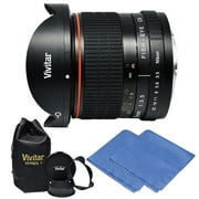 Vivitar 8mm Ultra-Wide f/3.5 Fisheye Lens for Nikon D3000, D3100, D3200, D3300