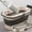 Beige, variant on DPTALR Large Collapsible Mop Bucket Collapsible Bucket 4.2Gallon17L With Handle For House Cleaning Space Saving Outdoor Multiuse Foldable Water Pail For Camping