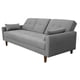 thumbnail image 4 of Sofá Cama Reclinable El Bazar Store Cancún Lino Gris Plata Brazos Separados Respaldo Abatible, 4 of 7
