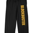 thumbnail image 2 of Blockbuster Logo Men's Black Sleep Pants-L, 2 of 5
