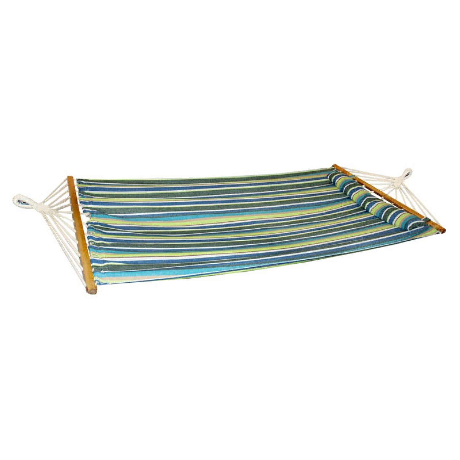 Bliss Hammocks Caribbean Hammock w/ Pillow - Blue, Size 80" L x 48" W