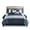 Blue, variant on Gracie Mills 8-Piece Navy Embroidered Comforter Set GRACE-14955 Hotel Style