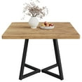 thumbnail image 4 of Fnova 31.5" Dining Table for 4, Modern Square Kitchen Table for Dining Room, Light Brown, 4 of 17