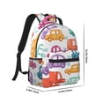 thumbnail image 2 of Goofa Doodle Cars Pattern Comfortable Student Backpack - Ergonomic Design, Durable, Water-Resistant, Multi-Compartment,Travel, and Outdoor Activities, 2 of 5