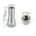 thumbnail image 2 of 304 Stainless Steel Hose Barb Fitting Coupler, 19mm Barb x G1/2 Female Thread, 2Pcs, 2 of 5