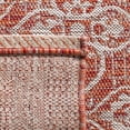 thumbnail image 5 of Safavieh Courtyard Amber Damask Indoor/Outdoor Area Rug, Rust/Light Gray, 5'3" x 7'7", 5 of 9