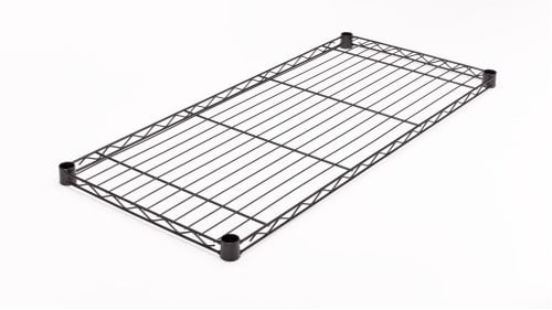 HSS Extra Wire Shelf 14'x36', Fits on 7/8' Pole Diameter, Black, Capacity 350 lbs
