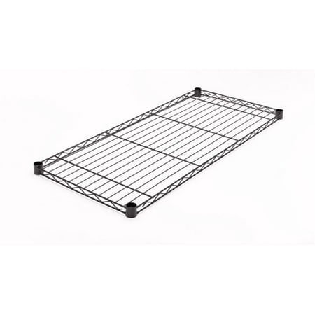 HSS Extra Wire Shelf 14 x36   Fits on 7/8  Pole Diameter  Black  Capacity 350 lbs