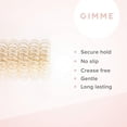 thumbnail image 2 of Gimme Beauty - Spiral Bands - Transparent Hair Accessories for All Hair Colors - No Crease Coil Hair Ties - Strong Grip Without Pulling or Snagging - Clear, No Crease Phone Cord Hair Bands (10 Count), 2 of 7