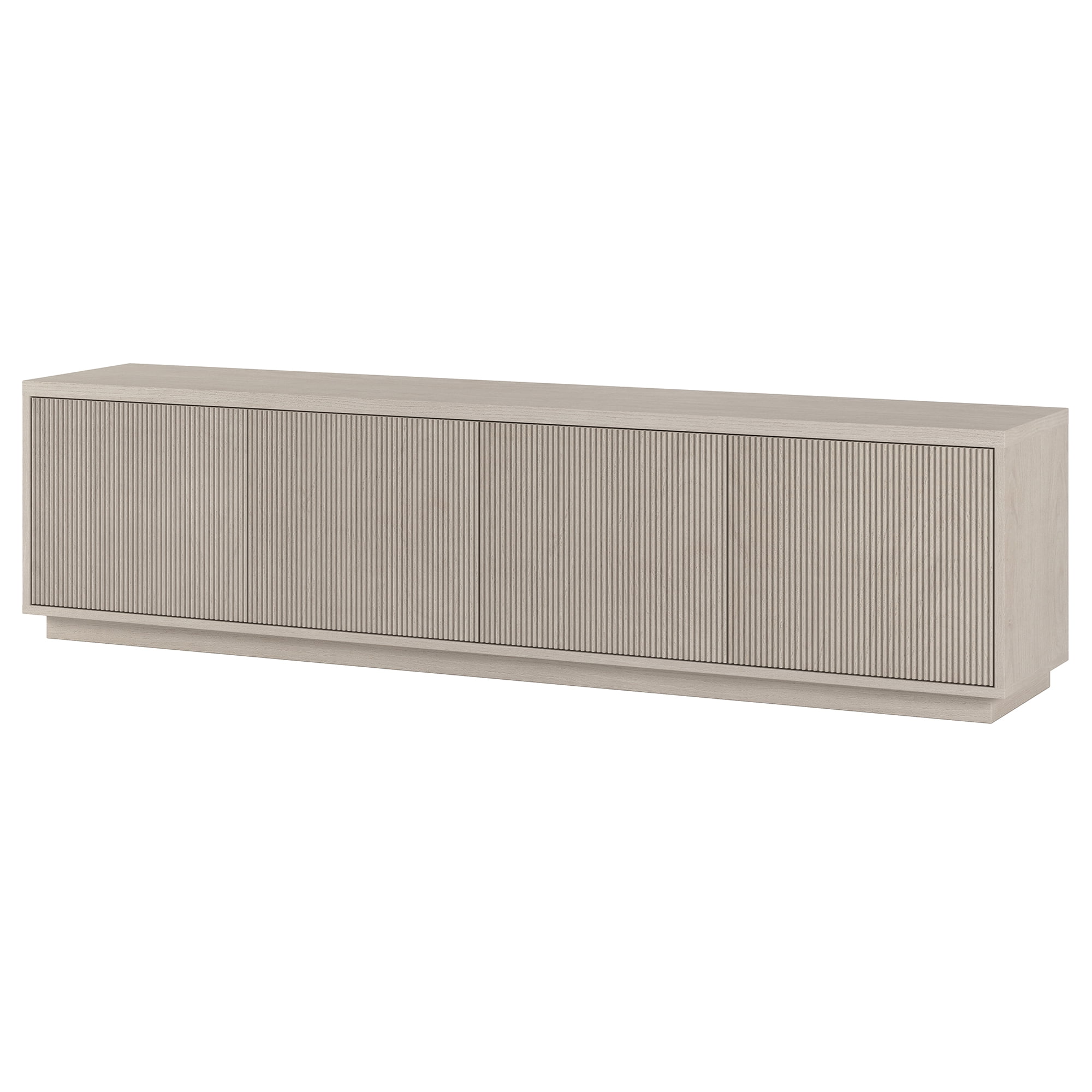 Hanson Rectangular TV Stand for TV's up to 85" in Alder White
