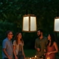 thumbnail image 6 of H11" Farmhouse LED Solar Lantern with Wood Farm and Frosted Glass Panl Ourdoor Garden Decorative Hanging Lanterns for Outside Camping, 6 of 8