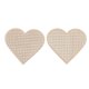 thumbnail image 3 of 40set corazón oval en forma natural multi-agujero colgante de madera tablero de punto de cruz, 3 of 9