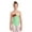 Green, variant on Yeahdor Kids Girls Candy Cane Dance Gymnastics Leotard Christmas Costume Shiny Metallic Bodysuit Green 16