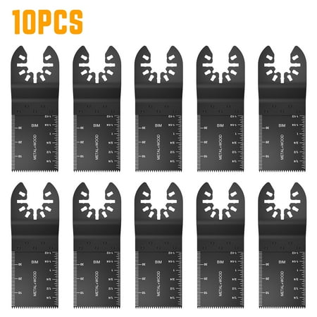 

JOKAPY 10X Oscillating Multi Tool Blades Saw Blade Wood Metal Cutter for Dewalt Wood Metal Oscillating Quick Release Saw Blades