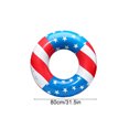 thumbnail image 2 of Luckky US Independence Day Flag Themed Inflatable Swim Ring without Handles,Extra Thick Anti-Roll Swimming Aid,Patriotic Float for Pool,Beach,Summer Water Fun, 2 of 6