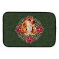 thumbnail image 2 of Carolines Treasures CK1572DDM Cocker Spaniel Poinsetta Wreath Dish Drying Mat, 2 of 4
