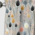 thumbnail image 2 of Designart "Subdued Grey Botanical Plans" Botanical Blackout Curtain Panels, 2 of 4