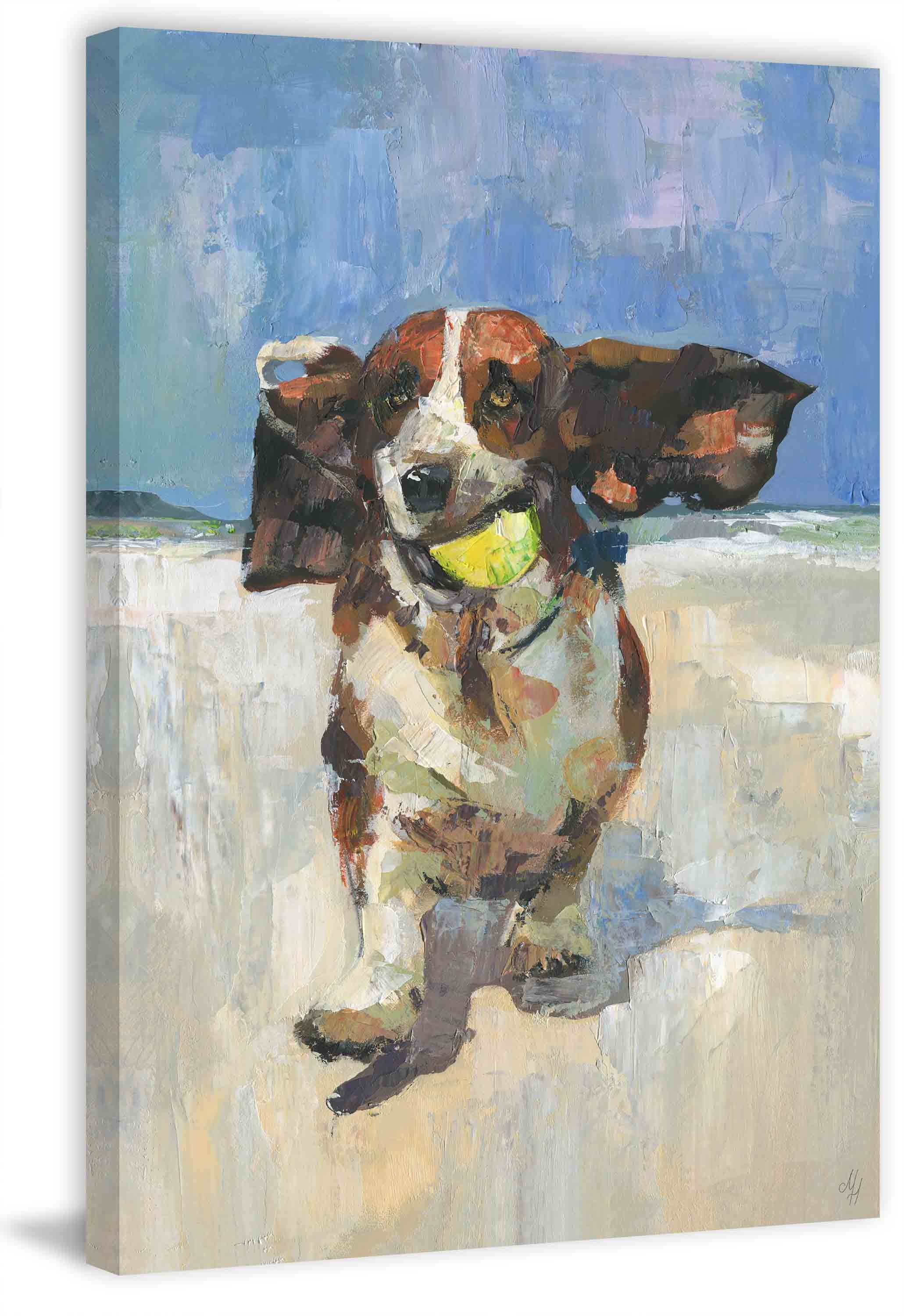 Marmont Hill Get That Ball Canvas Wall Art