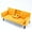 Yellow, variant on Aukfa 70" Convertible Futon Sofa Bed for Home Office, Linen Loveseat with Cup Holder, Gray