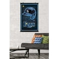 thumbnail image 2 of MLB Tampa Bay Rays - Neon Helmet 23 Wall Poster, 22.375" x 34", 2 of 5