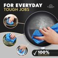 thumbnail image 3 of HAHDAXIA Best All Purpose Dish Cleaning Cloth (3-Pack) Dish Cloth Scrub Pads ? Outlasts 7+ Kitchen Sponge or Cotton Rags with No Mildew Smell ? The Perfect Scrubber Pad Cloth, 3 of 6