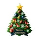 thumbnail image 2 of Adorno acrílico para árbol de Navidad, 8 cm, transparente, ligero, plano, 12 g, decoración navideña para colgar en el árbol de Navidad | Decoración festiva para el hogar | Decoración de temporada, 2 of 5
