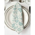 thumbnail image 2 of nqOlkjepod Turquoise Spring Floral Cloth Napkins Set of 4 Reusable Dinner Napkins, Farmhouse Retro Summer Botanical Cocktail Napkin Washable Table Napkins for Wedding/Party/Baby Shower 20"x20", 2 of 8