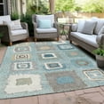 thumbnail image 4 of Dalyn Rugs Machine Washable Indoor/Outdoor Chantille Teal 5' x 7'6" Rug, 4 of 9