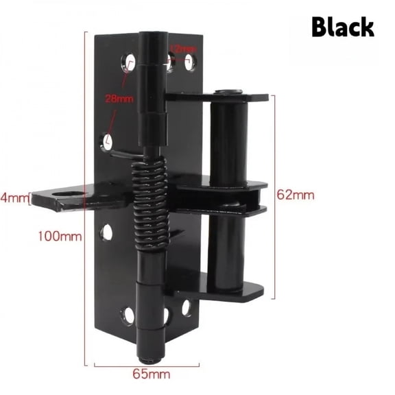 Multifunctional 3 In 1 Heavy Duty Automatic Door Closer,Self Closing Invisible Doors Spring Hinges,90 °   Positioning Door Stopper