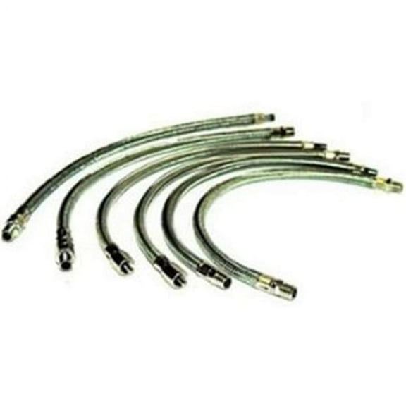 Viair SS Braided Leader Hose,1/4"M to 1/4"M,NP 92804