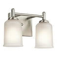 thumbnail image 5 of 45573OZ Kichler Lighting Shailene - 2 Light Bath Vanity Approved for Damp Locations - with Transitional inspirations - 8.25 inches tall by 12.5 inches, 5 of 7