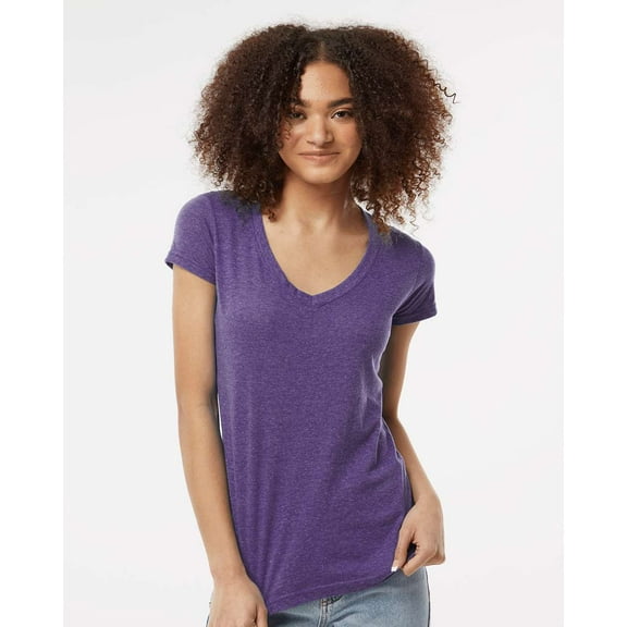 Tultex Women�'s Poly-Rich V-Neck T-Shirt