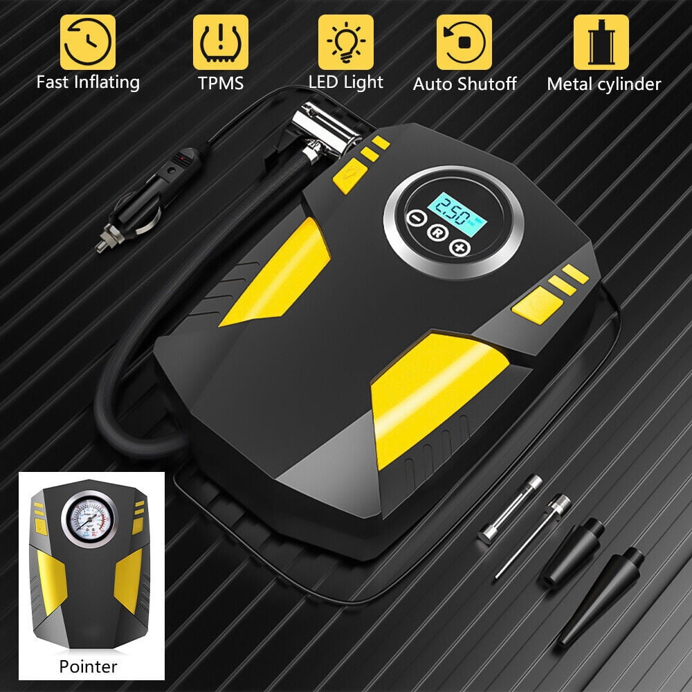 12V Tier Inflator, DFITO 150PSI Air Pump for Car, Portable Tires Air Compressor